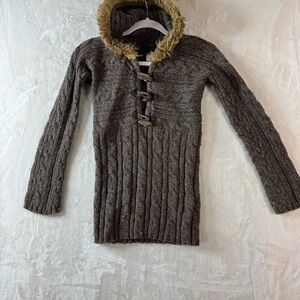 Vintage Old Navy Sweater Small Women’s Lambs Wool Blend Toggle made in Hong Kong